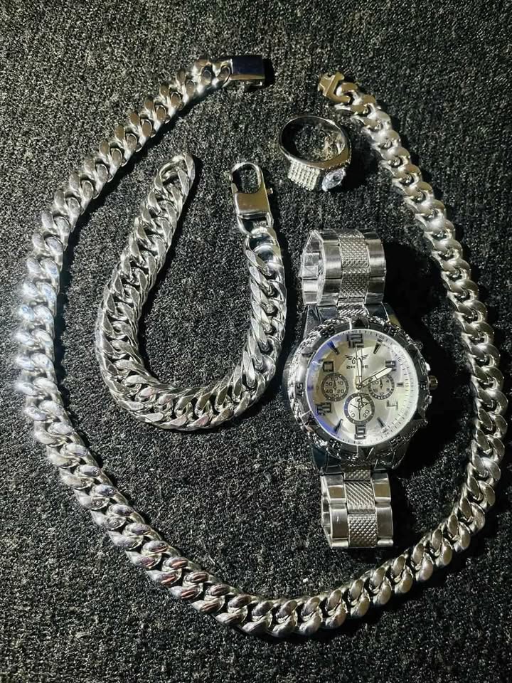 Conjunto de joyería de acero inoxidable