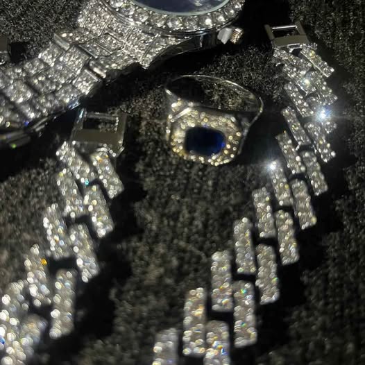 Conjunto de joyería Diamantada