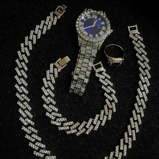 Conjunto de joyería Diamantada