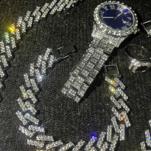 Conjunto de joyería Diamantada
