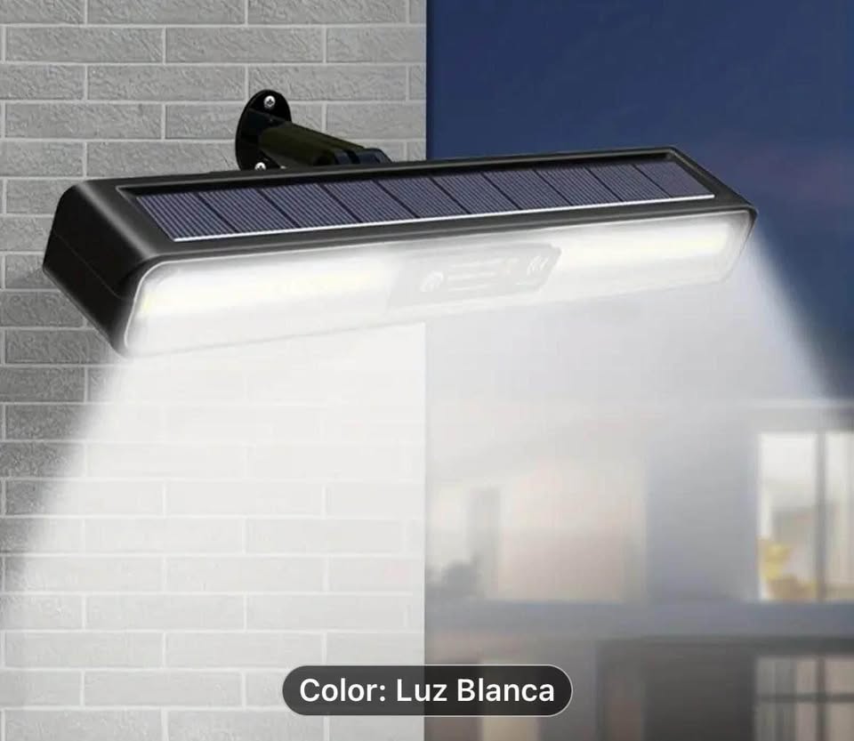 1 pieza de lampara solar luz blanca sensor automatico de encendido