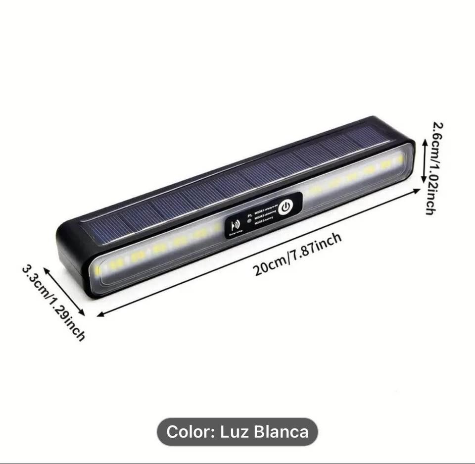 1 pieza de lampara solar luz blanca sensor automatico de encendido