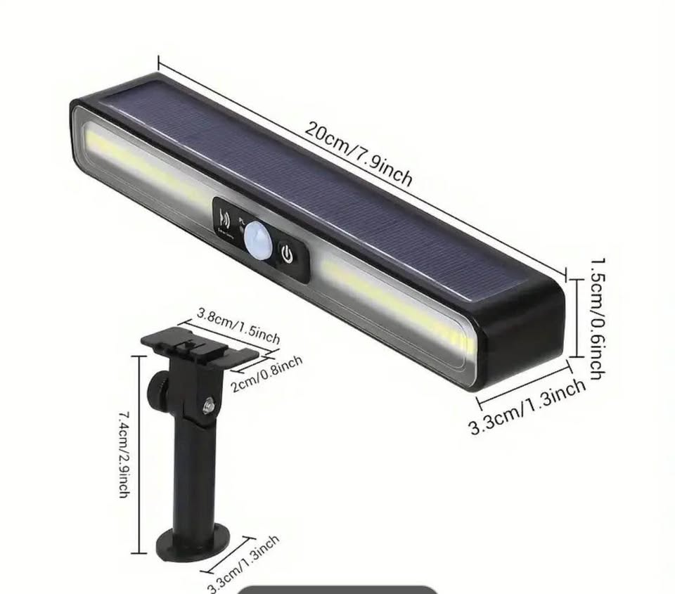 1 pieza de lampara solar luz blanca sensor automatico de encendido