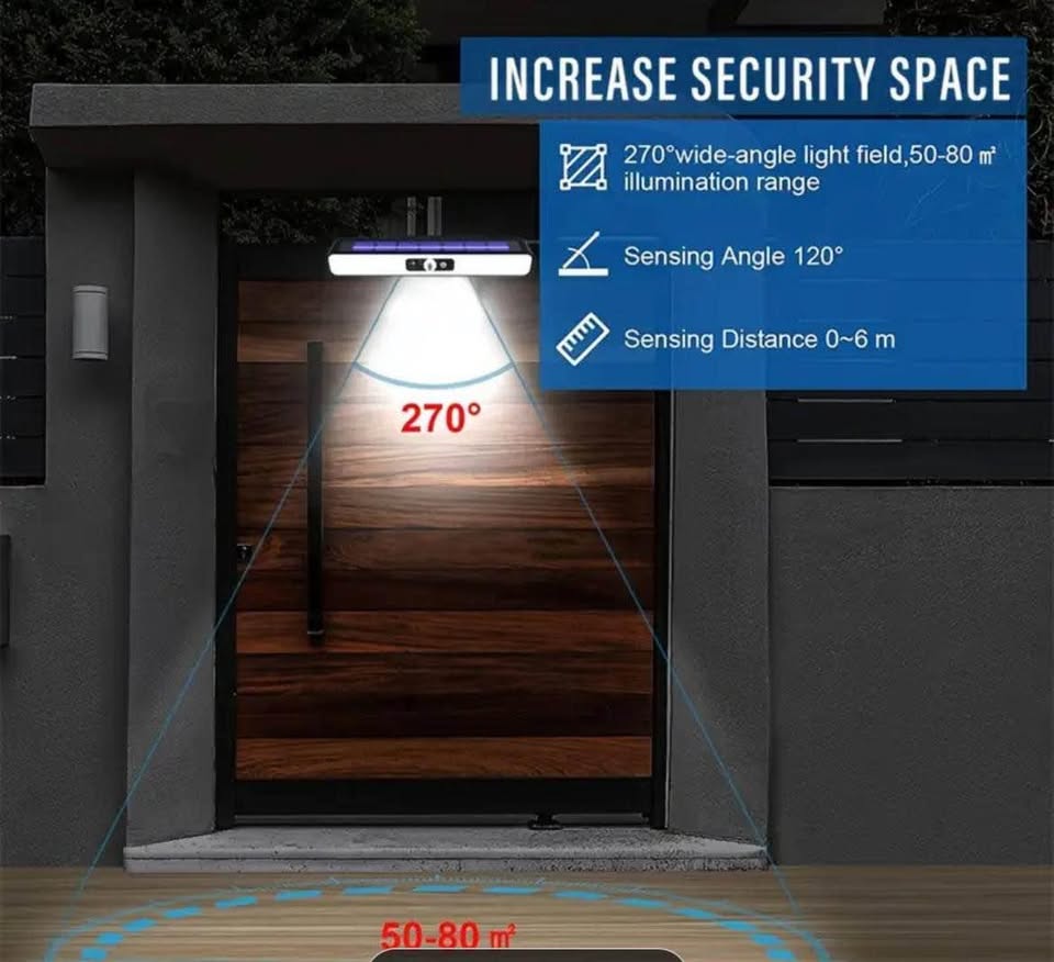 1 pieza de lampara solar luz blanca sensor automatico de encendido