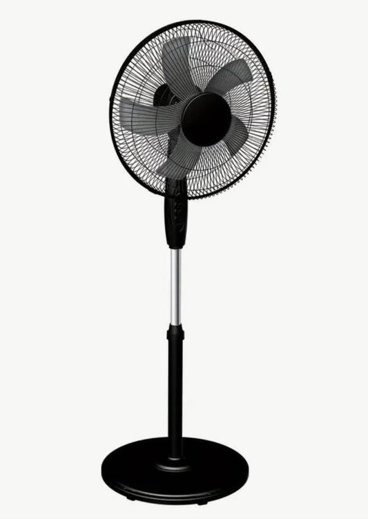 Ventilador de pedestal 17 pulgadas color negro, 3 velocidades