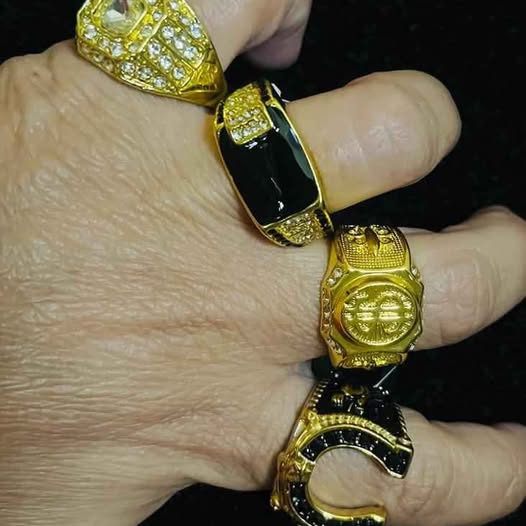 Conjunto de anillos acero inoxidable , 4 Anillos.