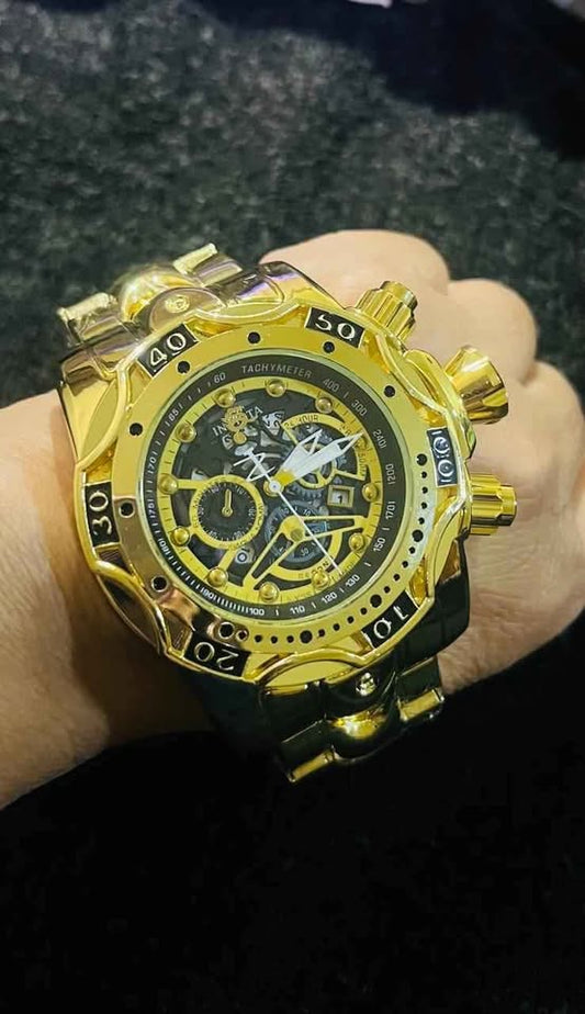 Reloj de Acero inoxidable resistente al agua, reloj robusto y pesado.