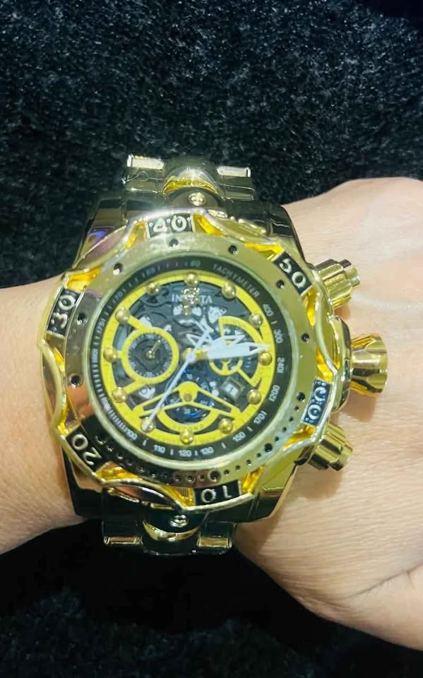 Reloj de Acero inoxidable resistente al agua, reloj robusto y pesado.